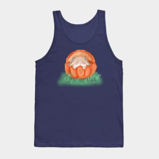 Bailey inside a pumpkin _ Halloween Bunniesmee Tank Top